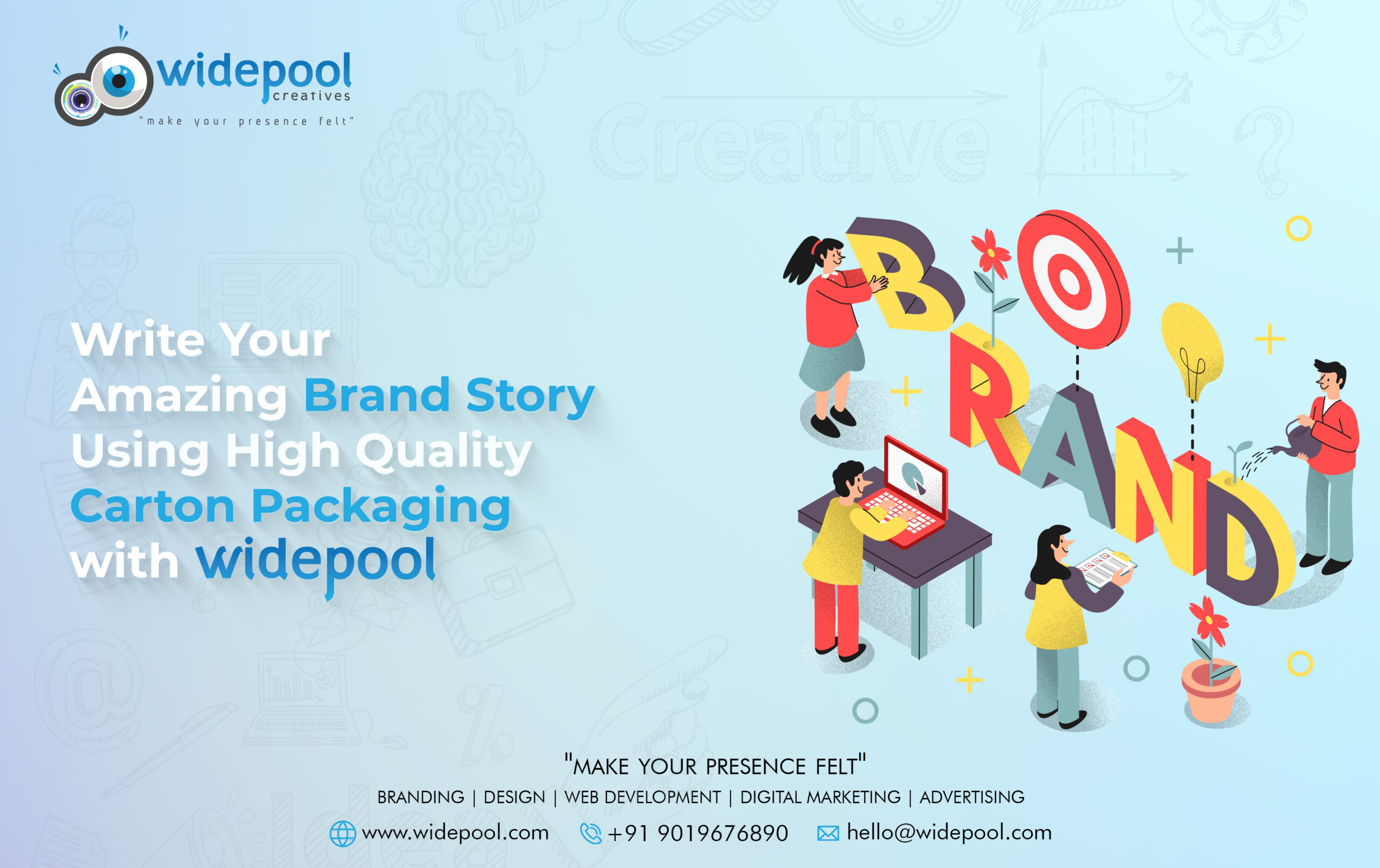 Write Your Amazing Brand Story Using High Quality Carton Packaging with Widepool!