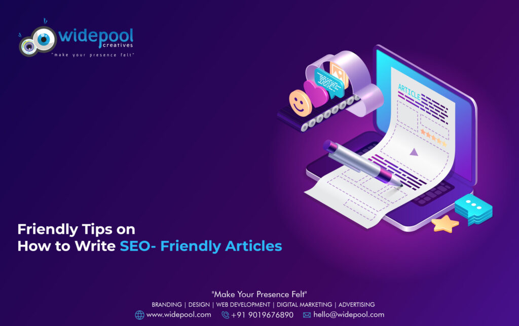 If you are wondering how to write SEO-friendly articles, then probably Widepool can be of some help! Actually a lot! Contact Widepool!