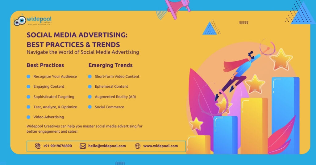 Social media advertising icons, representing effective social media advertising strategies.