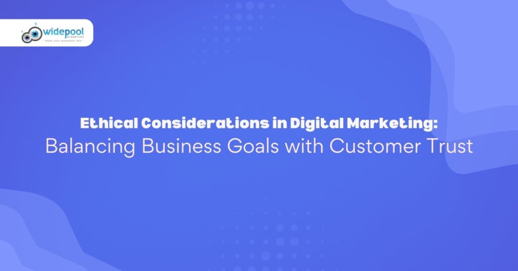Ethical marketing icons and symbols representing the importance of ethics in digital marketing.