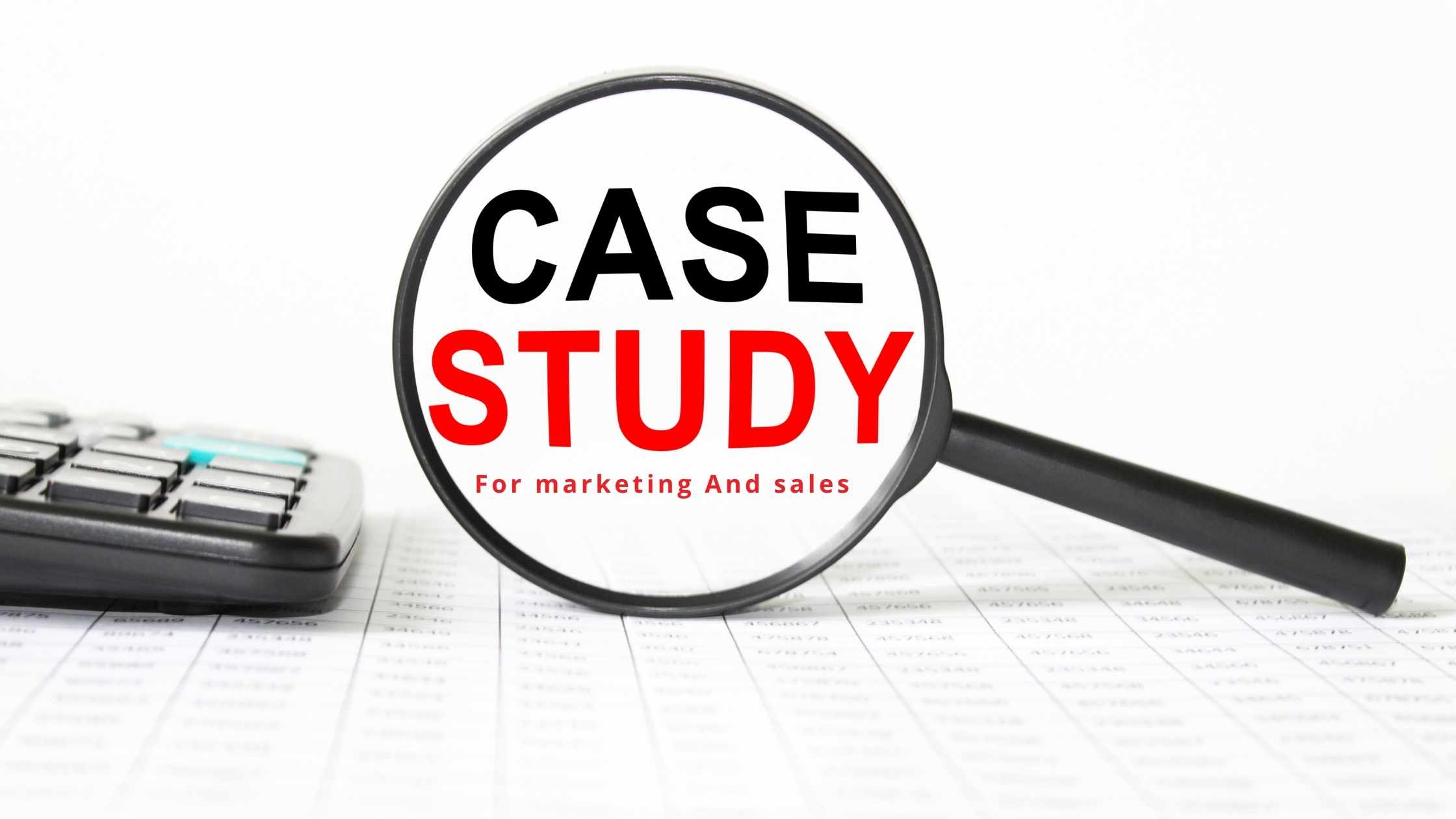 Case studies for marketing & sales