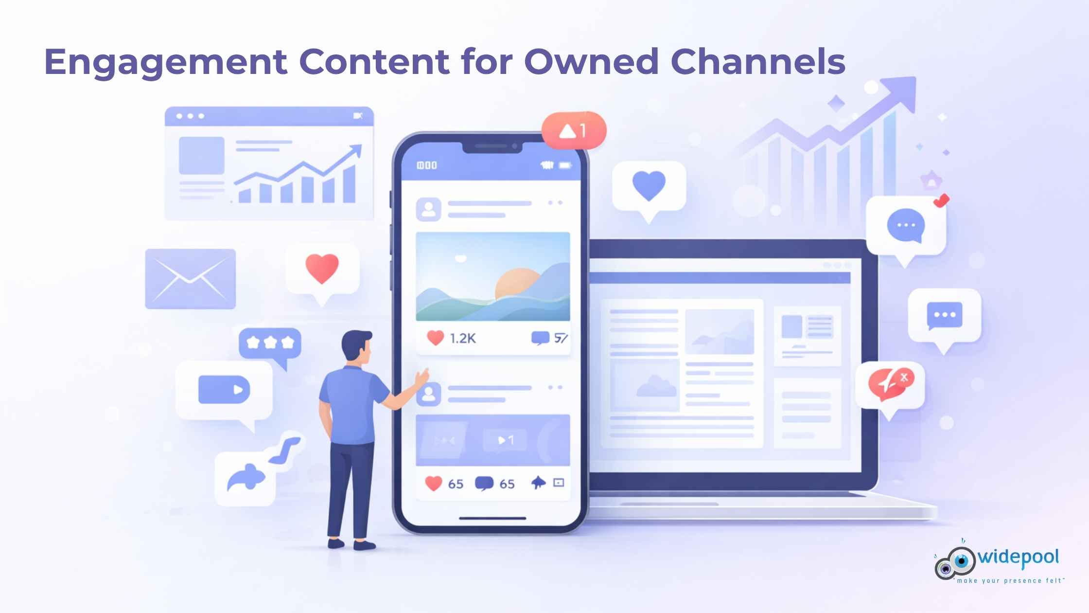 Engagement content for owned channels: