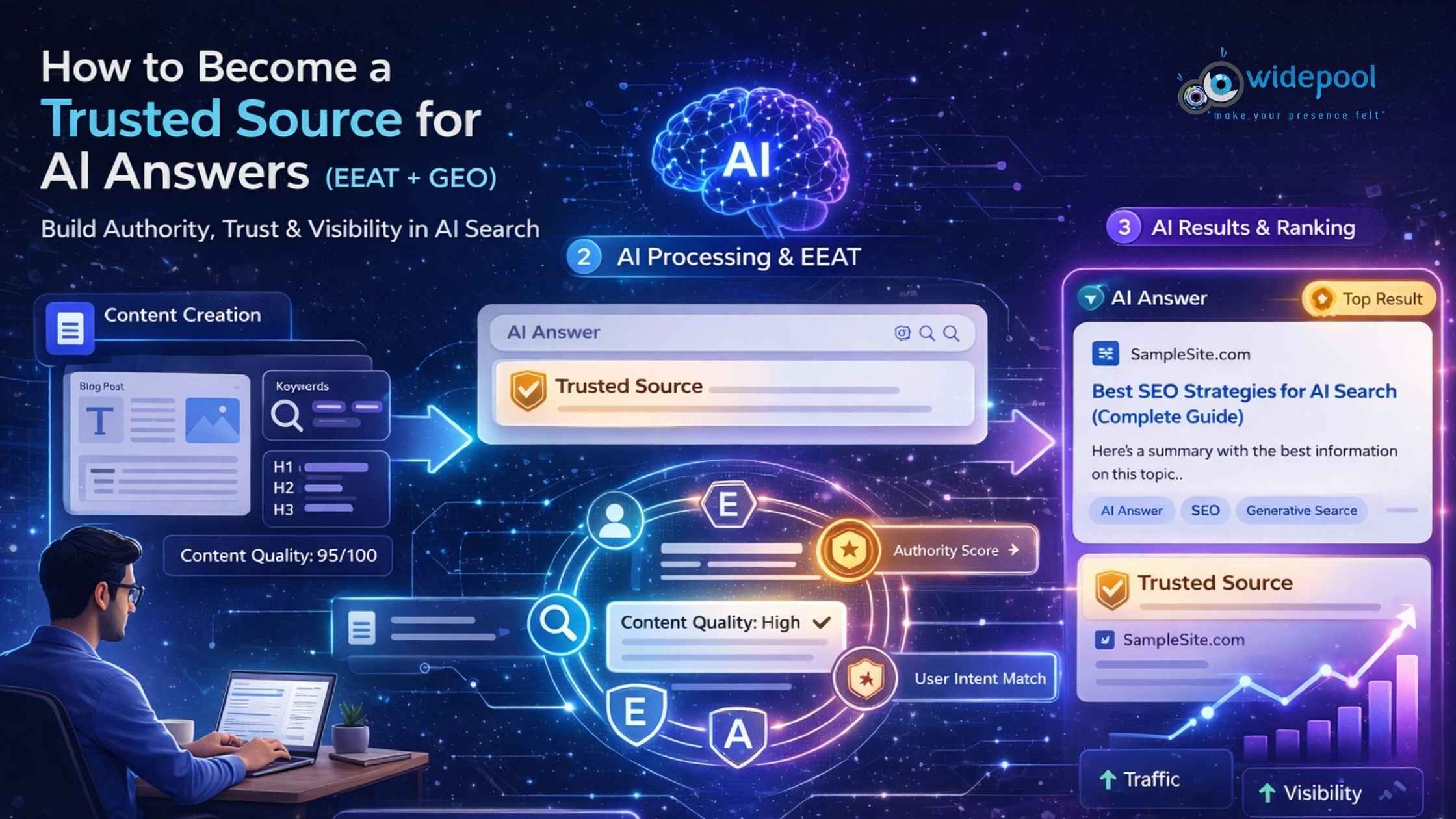How to Become a Trusted Source for AI Answers (EEAT + GEO)